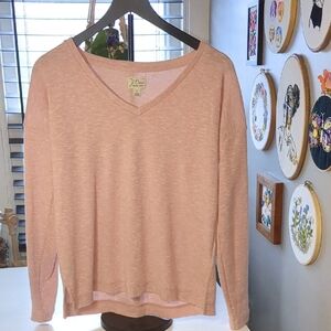J. Crew Soft Pink Knit Top
